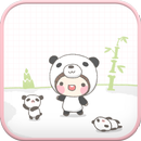 Panda Bebe go launcher theme aplikacja