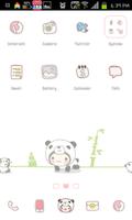 Panda Bebe go launcher theme Affiche