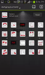 Dark gray go launcher theme APK download