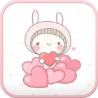 BeBe Heart go launcher theme biểu tượng