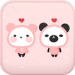 Pink Love go launcher theme