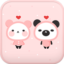 Pink Love go launcher theme aplikacja