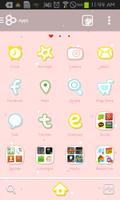 Pink Love go launcher theme تصوير الشاشة 1