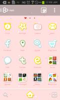 Pink Love go launcher theme syot layar 1