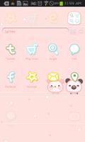 Pink Love go launcher theme captura de pantalla 2