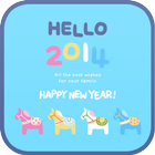 HELLO 2014 go launcher theme icône