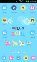 HELLO 2014 go launcher theme Affiche