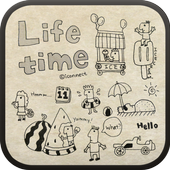 Life time go launcher theme-icoon