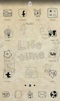 1 Schermata Life time go launcher theme