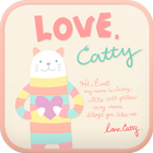Love Catty go launcher theme icône