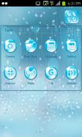 برنامه‌نما Raindrops go launcher theme عکس از صفحه