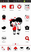 Smile Couple go launcher 截图 1