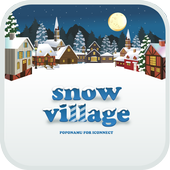 snow village go launcher theme icon