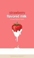 Strawberry milk go launcher Affiche