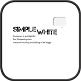 SIMPLE WHITE go launcher theme ícone