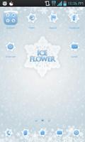 Ice flower go launcher theme poster