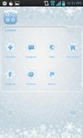 Ice flower go launcher theme screenshot 2