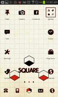 square GO launcher theme penulis hantaran