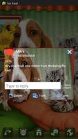 GO SMS Pro Theme Dog Cats ảnh chụp màn hình 3