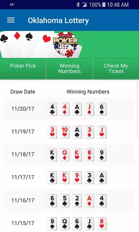 Oklahoma Lottery Mobile App