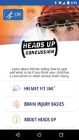 CDC HEADS UP Concussion Safety постер