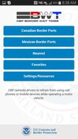 CBP Border Wait Times الملصق