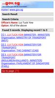 Singapore Government Directory capture d'écran 1