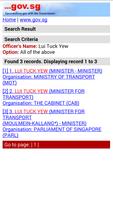 Singapore Government Directory screenshot 1