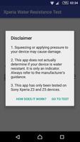 پوستر Xperia Water Resistance Test