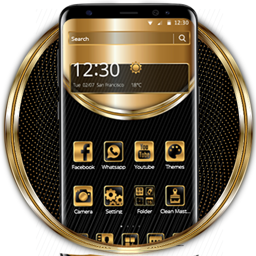 Dark Gold Simple Theme