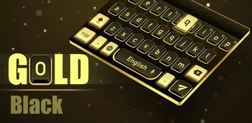 Golden Black Cheetah Keyboard