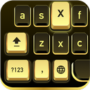 Golden Black Cheetah Keyboard aplikacja