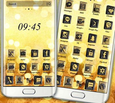 gold black 3d icons