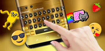 Luxury Gold Brick Keyboard Rich Wealth Theme