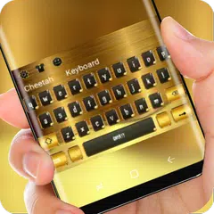 Скачать Luxury Gold Brick Keyboard Rich Wealth Theme APK