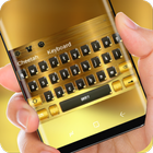 Luxury Gold Brick Keyboard Rich Wealth Theme icône