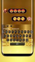 Luxury Gold Brick Keyboard Rich Wealth Theme Affiche