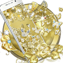 APK Gold Butterfly Diamond Theme