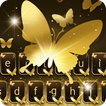 Gold Butterfly Keyboard Theme