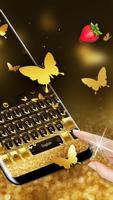 Gold Butterfly Keyboard Theme screenshot 1