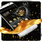 Golden Black Clock Theme 아이콘