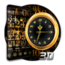 3D Gold Clock Theme APK