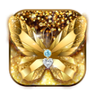 Diamond Butterfly Golden Theme