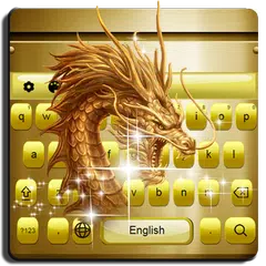 Gold Dragon Keyboard Theme APK 下載