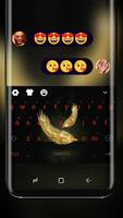 Golden Feather Keyboard Gld Theme Affiche