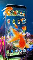 3D Gold fish aquarium captura de pantalla 1