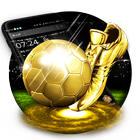 Motyw 3D Gold Football ikona