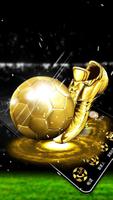 3D Gold Football Theme Ekran Görüntüsü 2