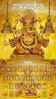 🙏Lord Golden Ganesha Keyboard Theme Affiche
