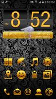 ICON PACK GOLD THEME LAUNCHER poster